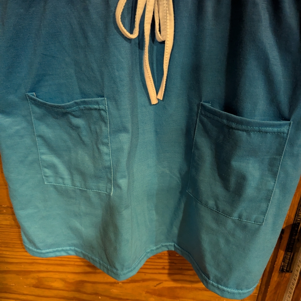 Source‎ Unknown Blue Mini Dress with Ombre Effect - Picture 4 of 8